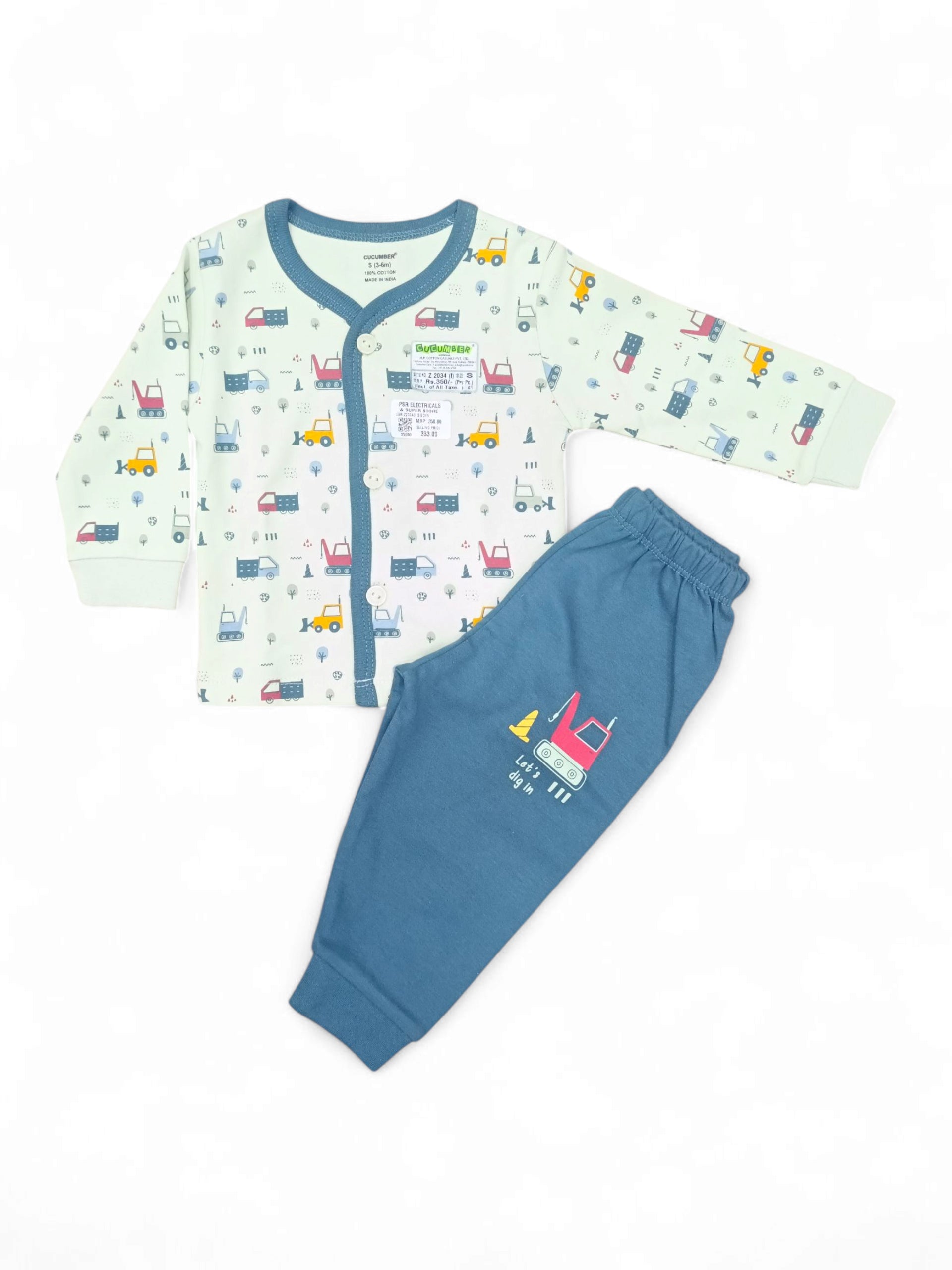 CBR Z2034(I) S BOYS F/S SUIT 3 to 6 Months