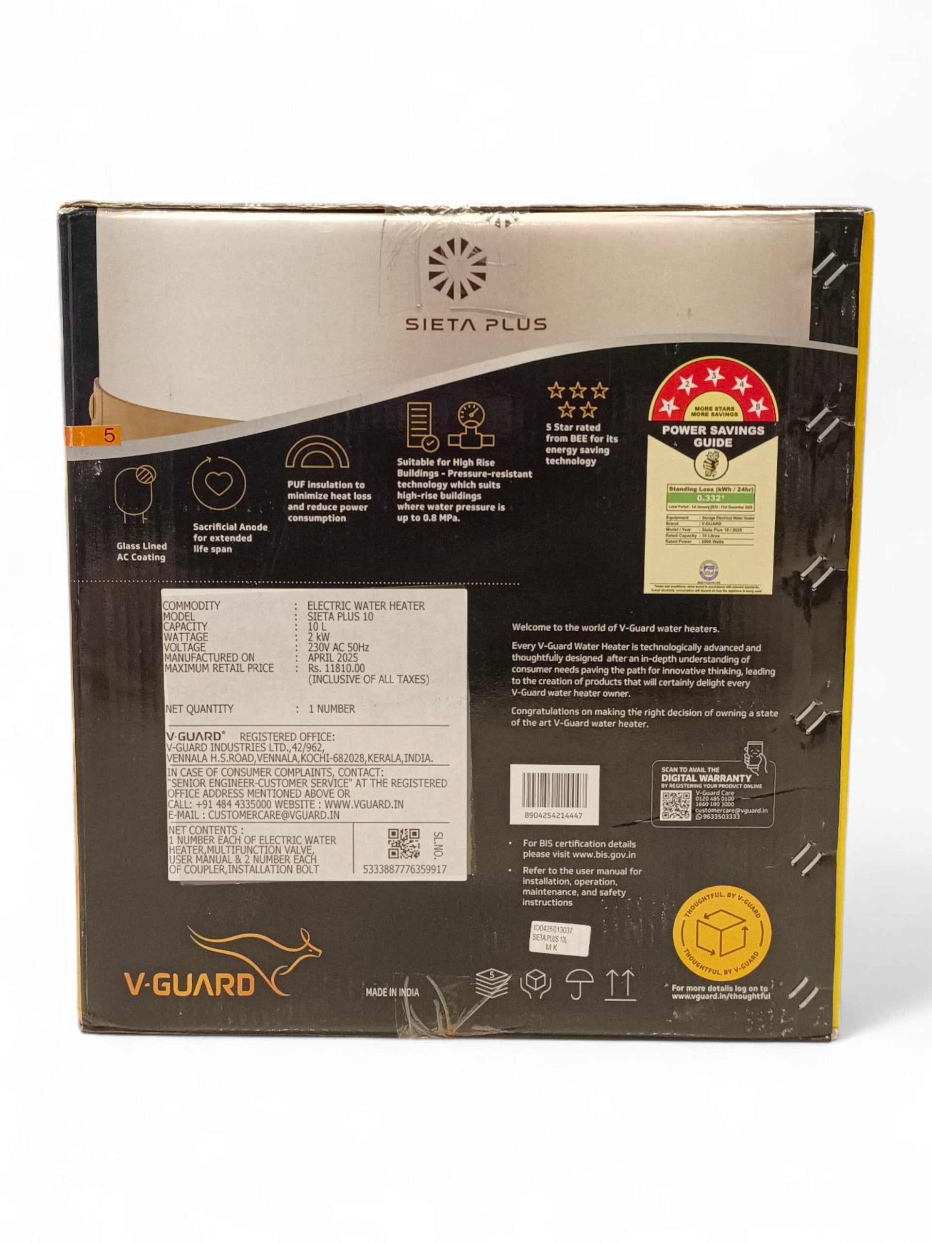 V-GUARD 10L W-H SIETA PLUS