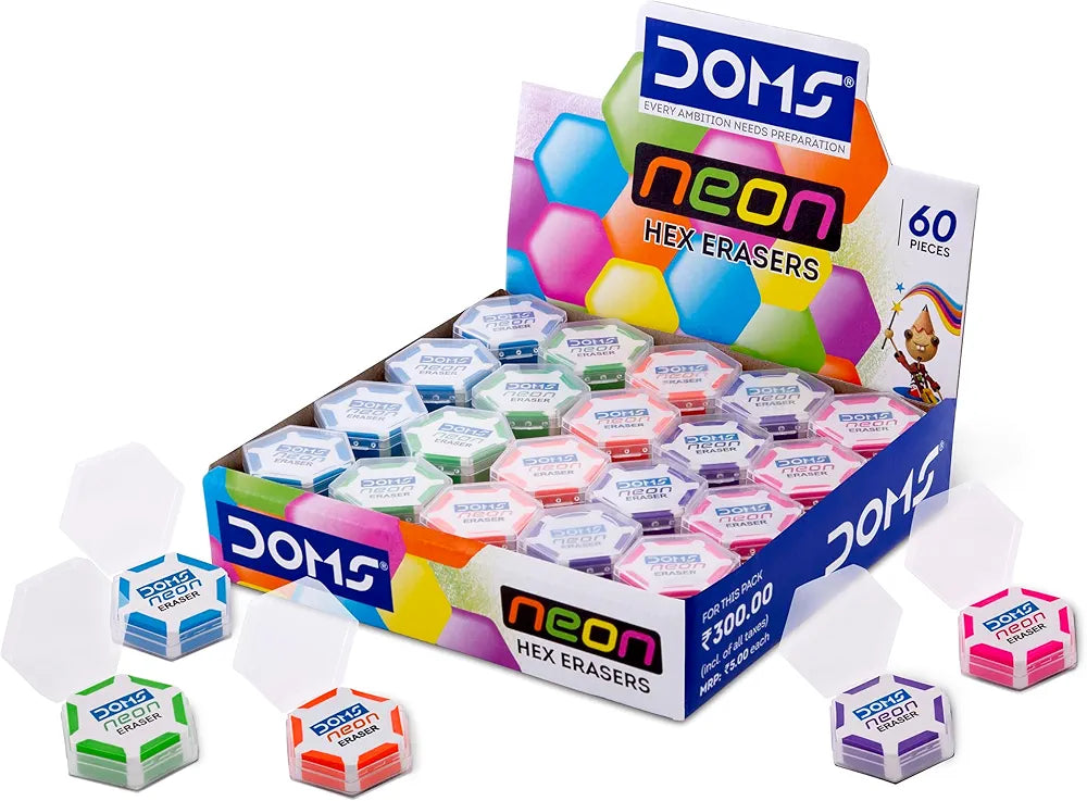 DOMS ERASER 7170 NEON DUST FREE ERASER
