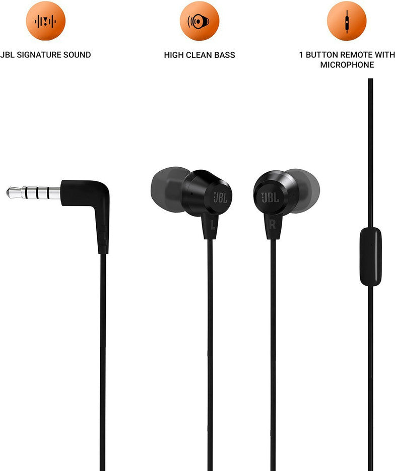 JBL T50HI EARPHONE BLK