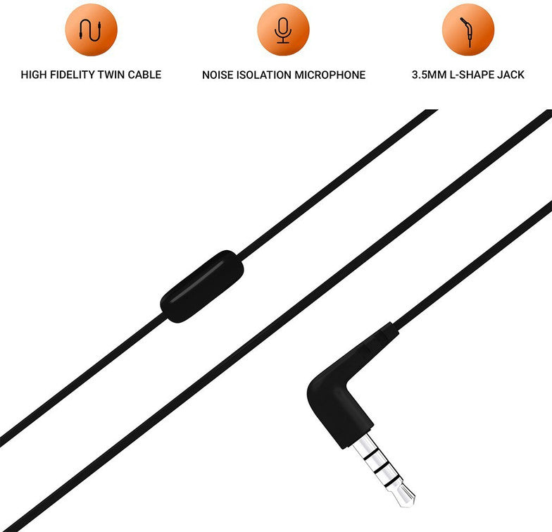 JBL T50HI EARPHONE BLK