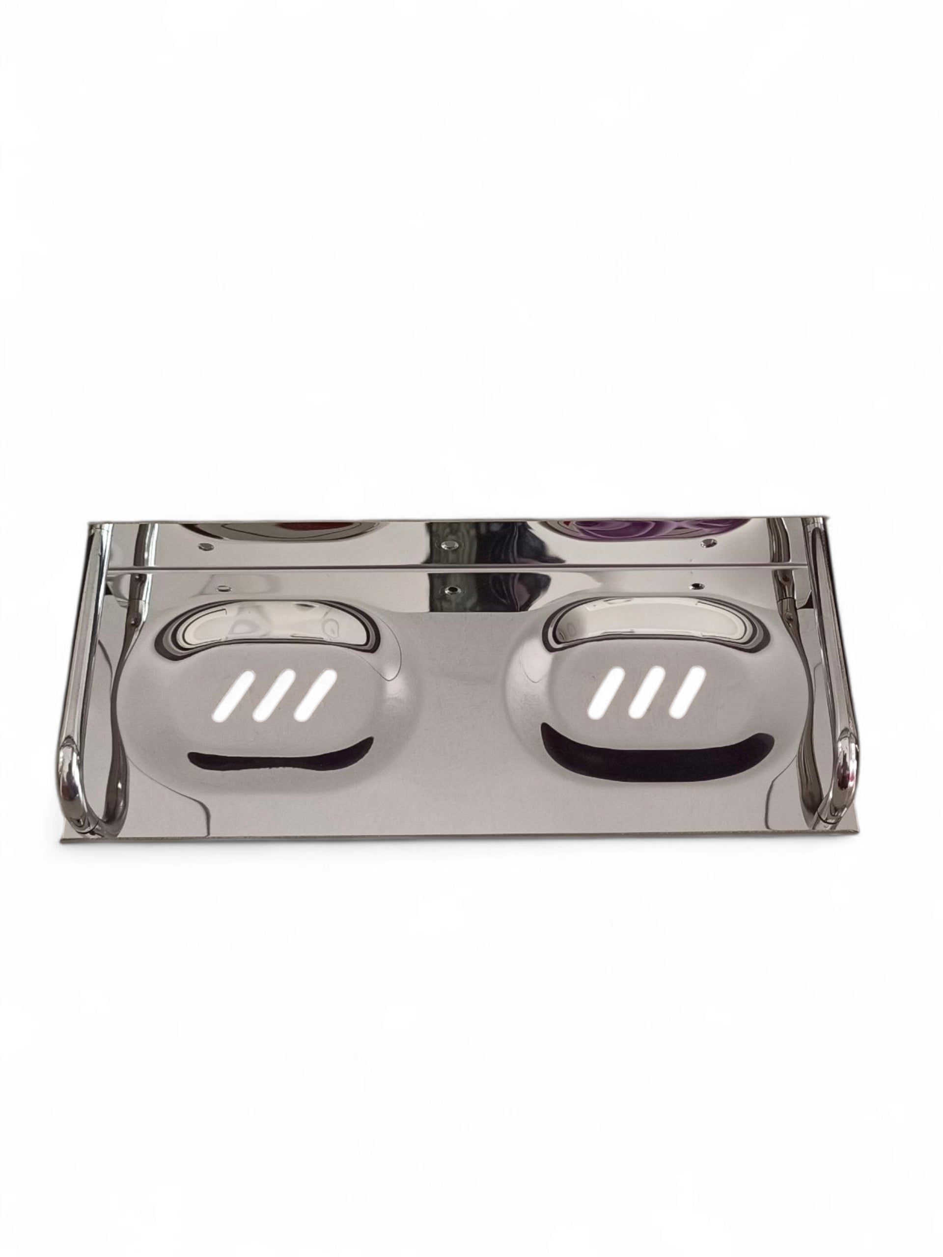 SH SS DOUBLE SOAP DISH