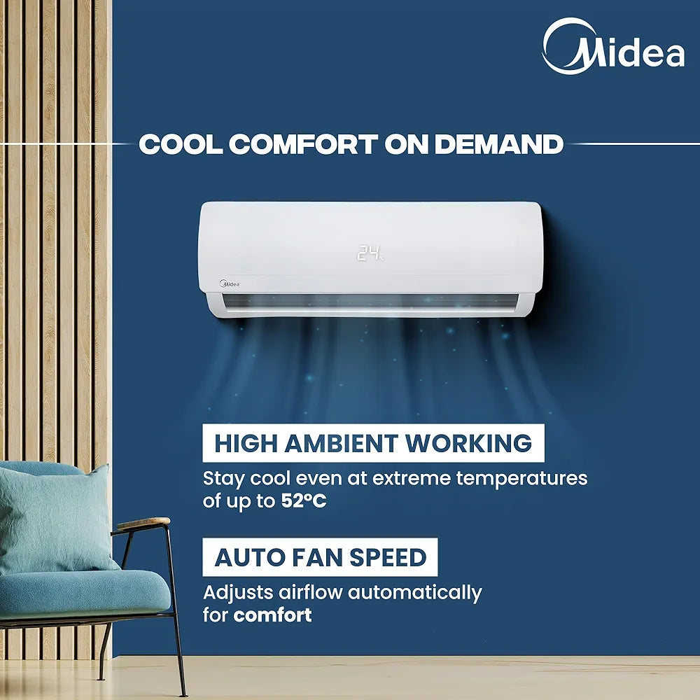 CARRIER AC 1.5TON 3STAR MIDEA SANTIS PRO+ DELUX