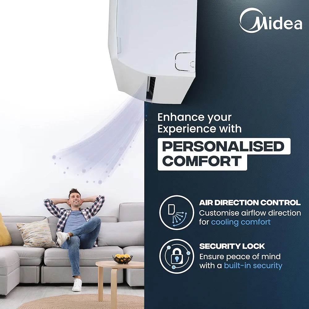 CARRIER AC 1.5TON 3STAR MIDEA SANTIS PRO+ DELUX