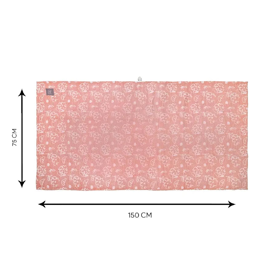 DT BANANA PGR JACQUARD FLORAL BATH TOWEL 75X150CM