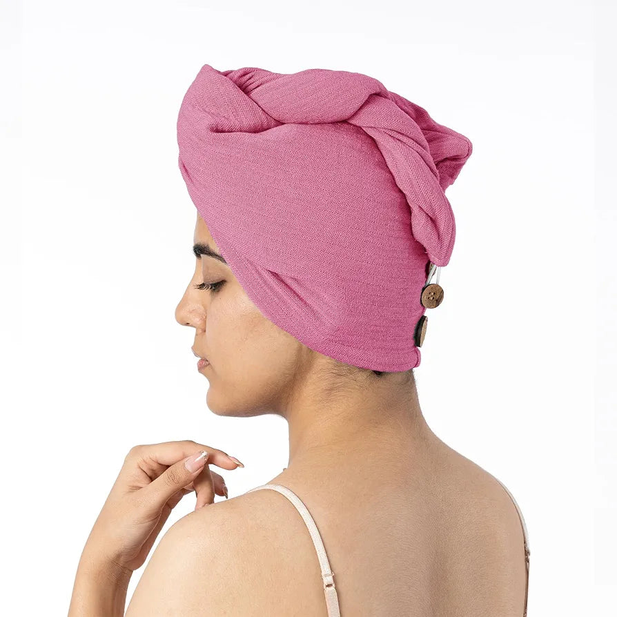 DT BANANA SGR DOUBLE CLOTH HAIR TOWEL 25X65X5CM