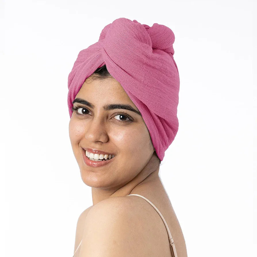 DT BANANA SGR DOUBLE CLOTH HAIR TOWEL 25X65X5CM