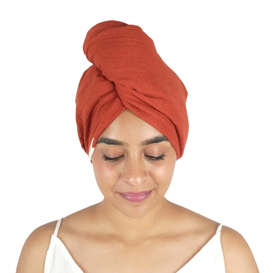 DT BANANA DTEAL DOUBLE CLOTH HAIR TOWEL 25X65X5CM