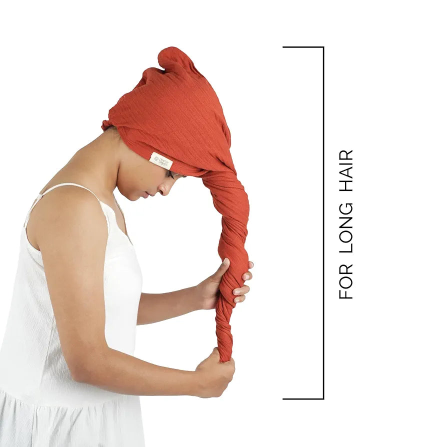 DT BANANA DTEAL DOUBLE CLOTH HAIR TOWEL 25X65X5CM