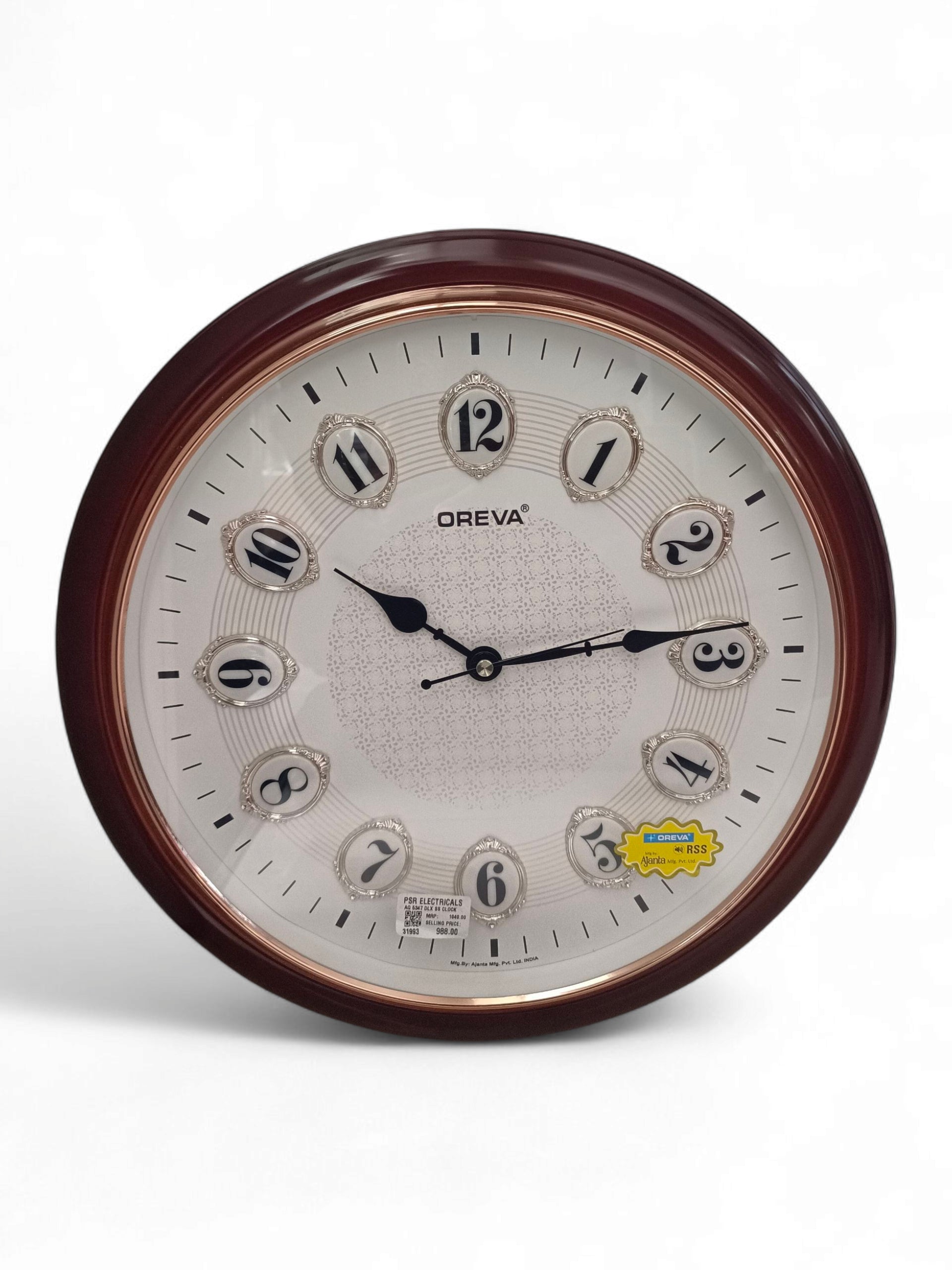 AQ 5347 DLX SS CLOCK COLA