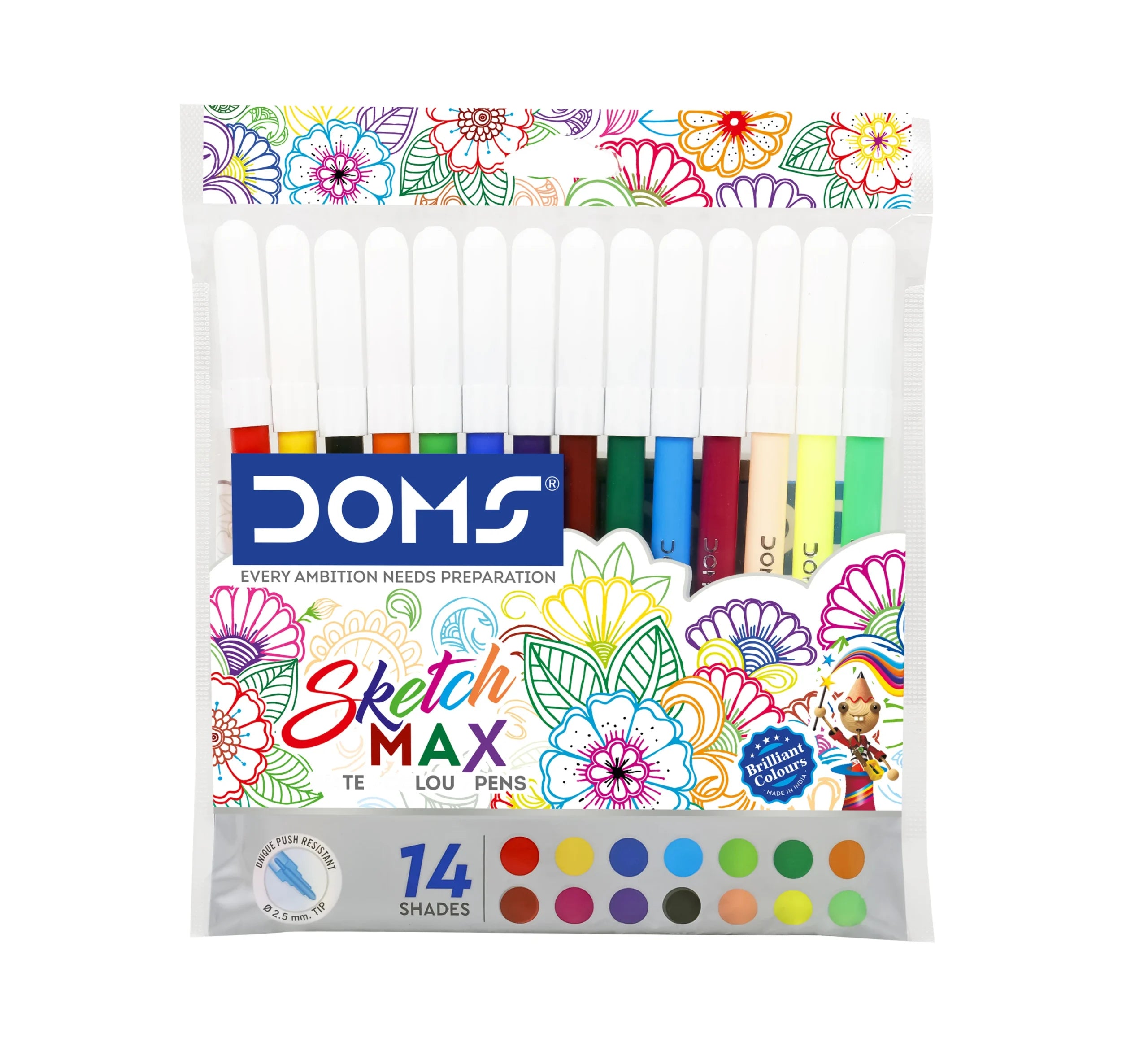 DOMS 80226 SKTECH MAX W CLR PEN 14