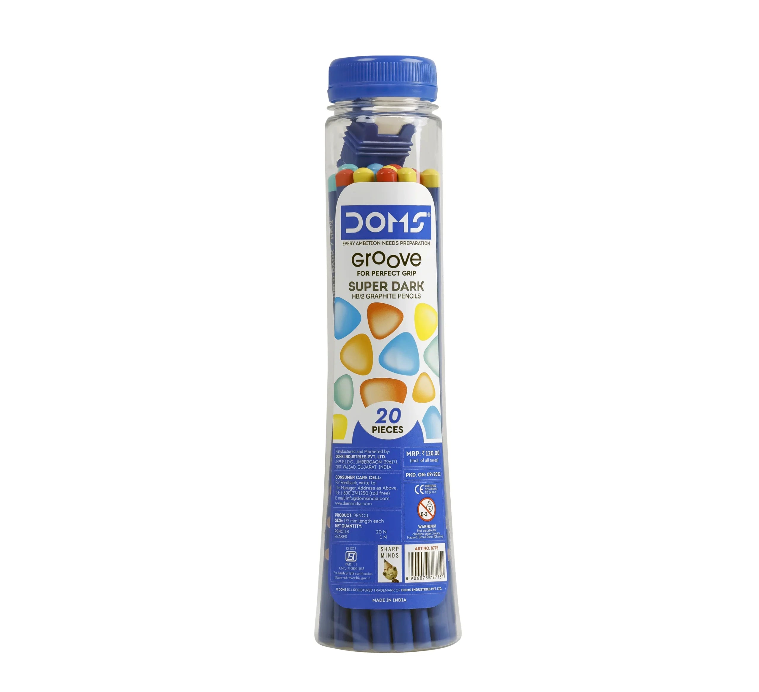 DOMS PENCIL 8775 SUPER SIX GROOVE PENCIL
