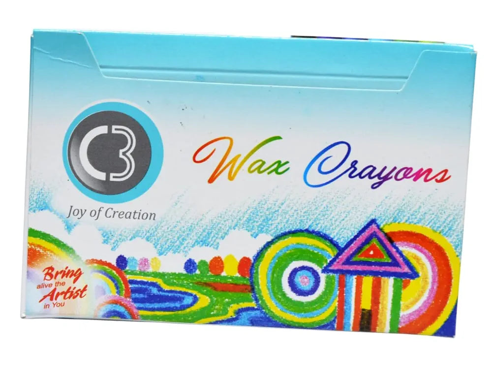 DOMS 8361 C3 WAX CRAYONS 12 SHADE