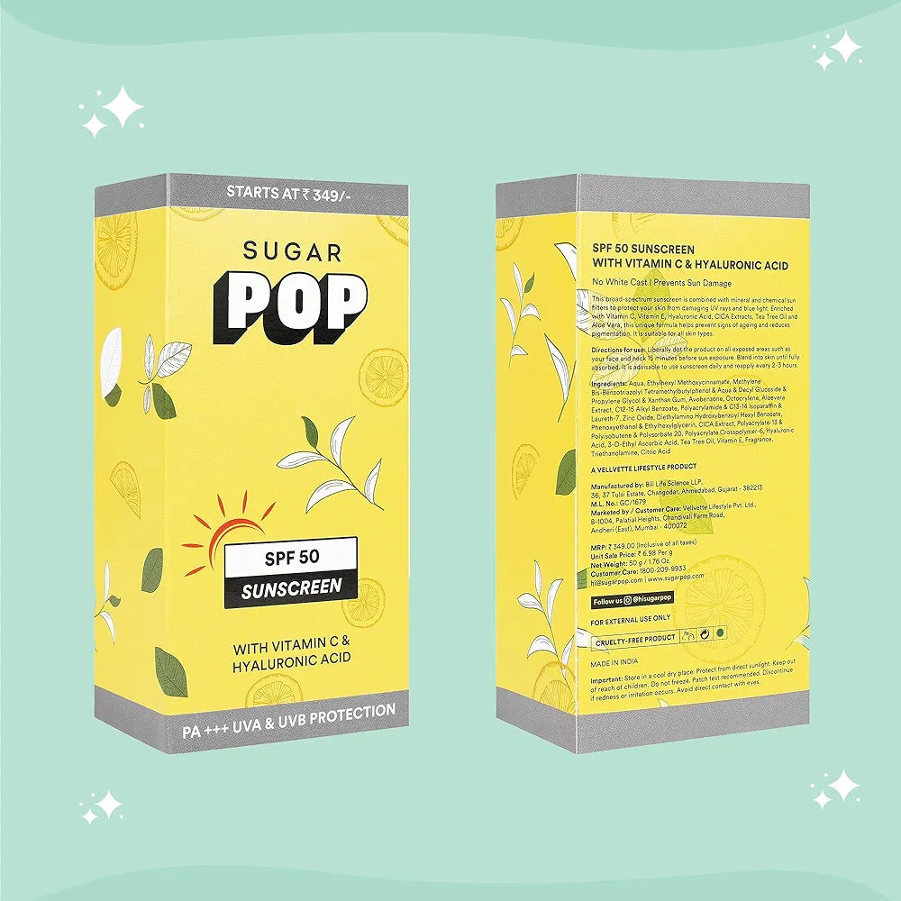 SP SPF50 SUNSCREEN