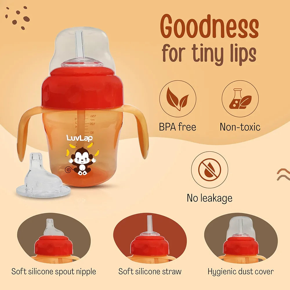 AT 2IN1 150ML SIPPER ORNG