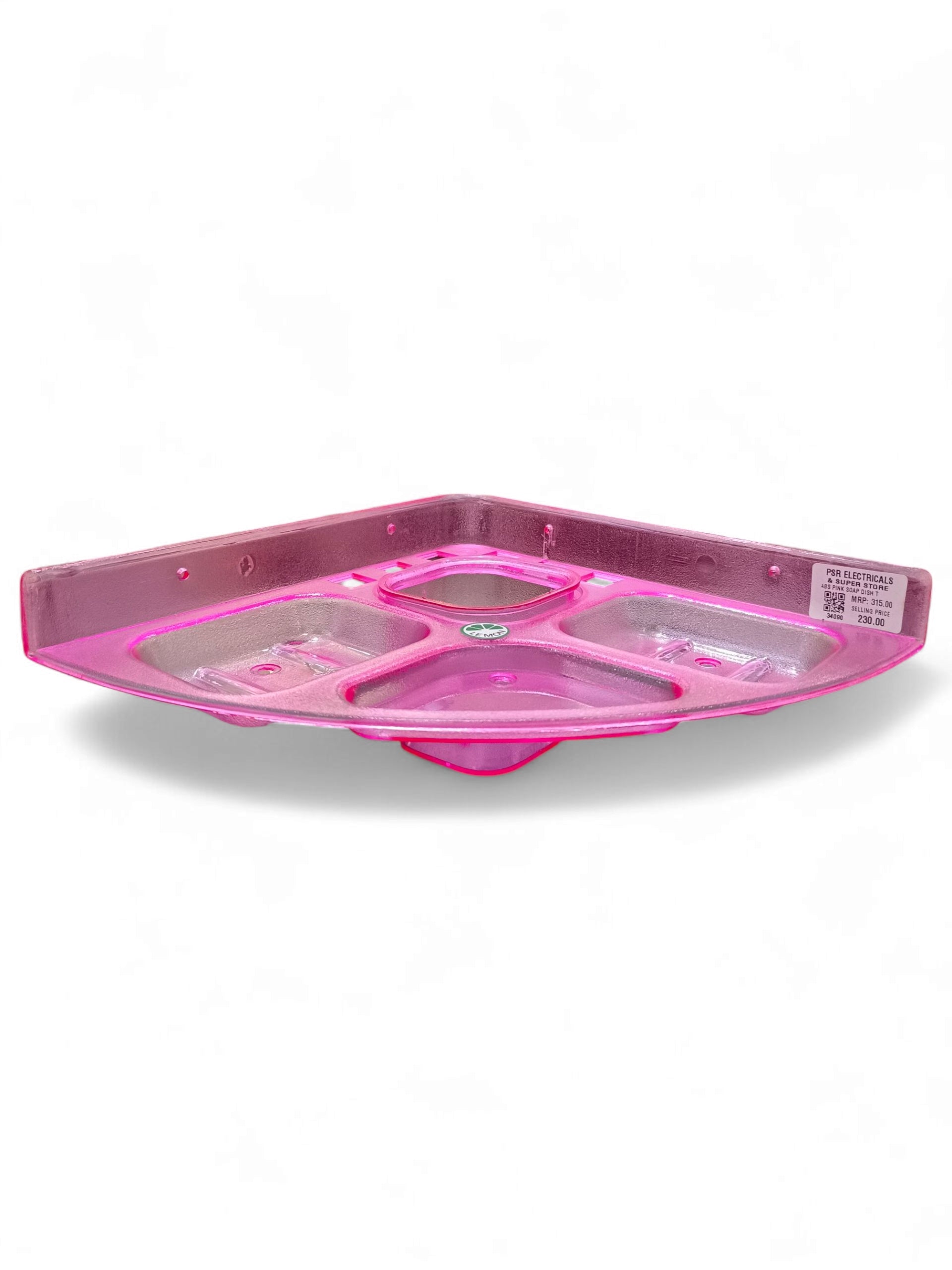 ABS PINK SOAP DISH TUMBLER 5IN1