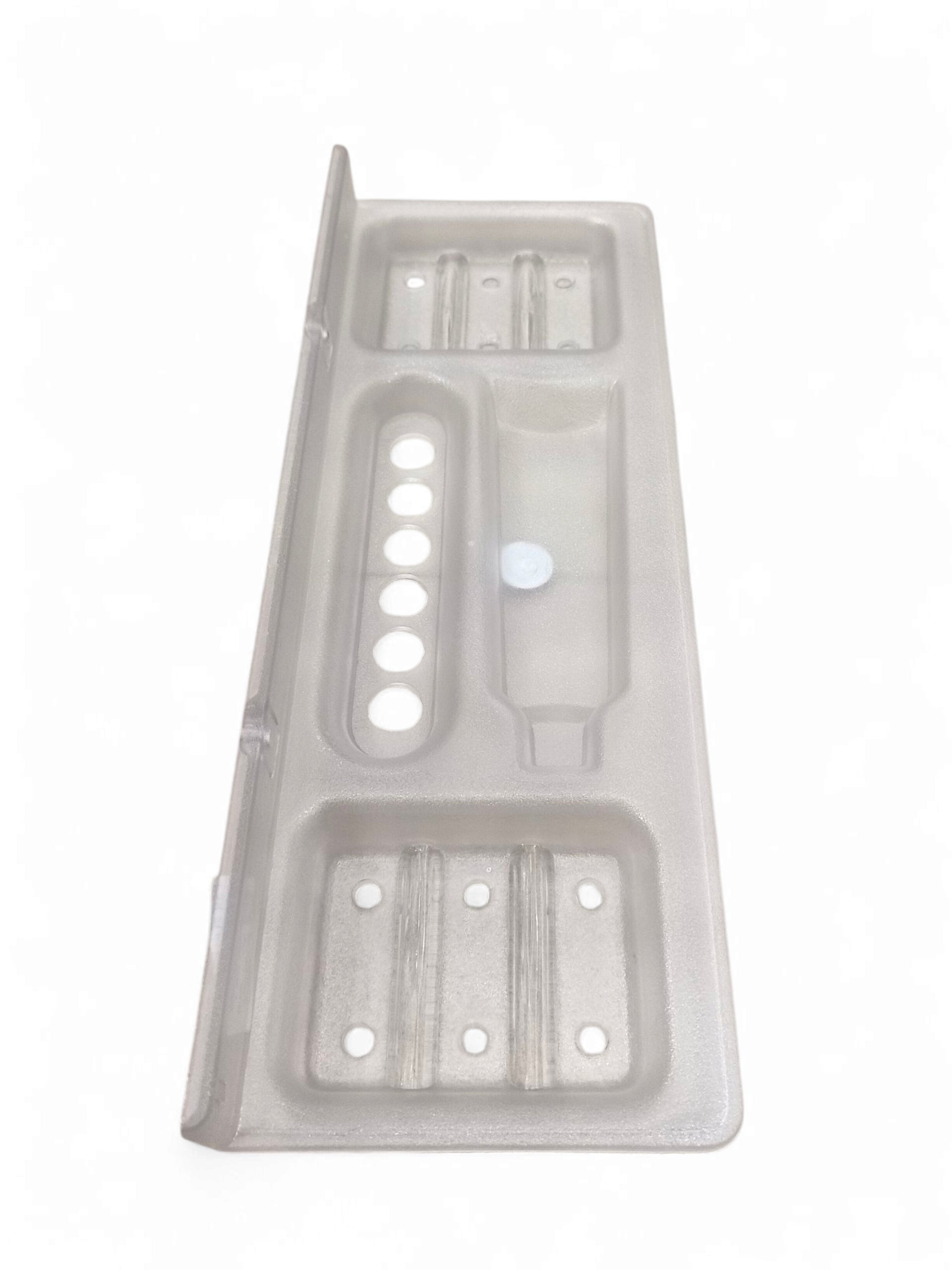 ABS CLR SOAP DISH 4IN1