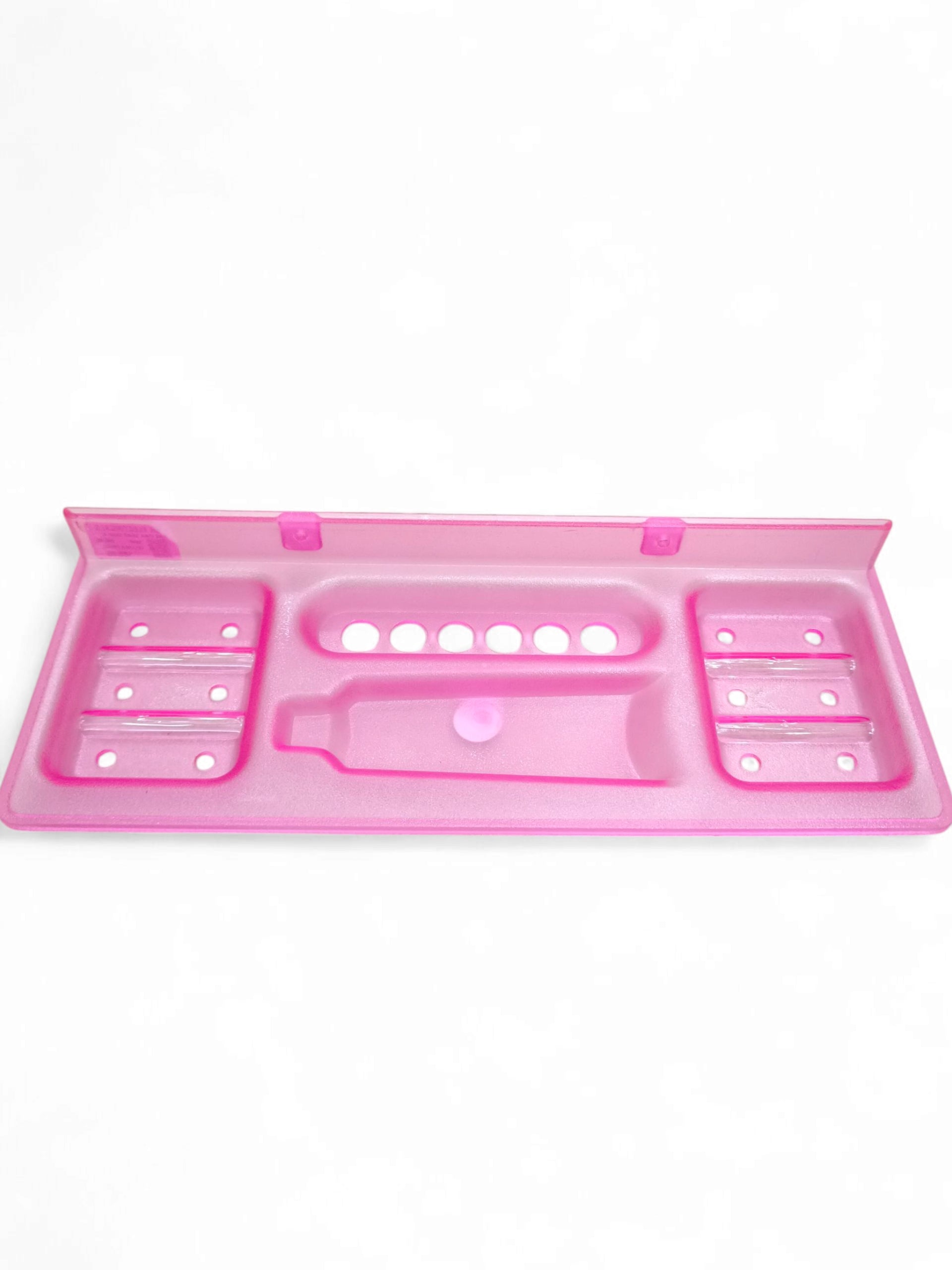 ABS PINK SOAP DISH 4IN1