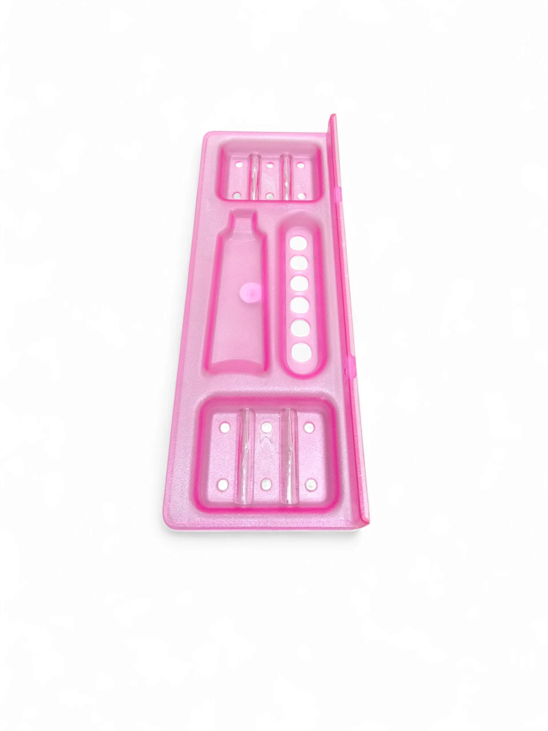 ABS PINK SOAP DISH 4IN1