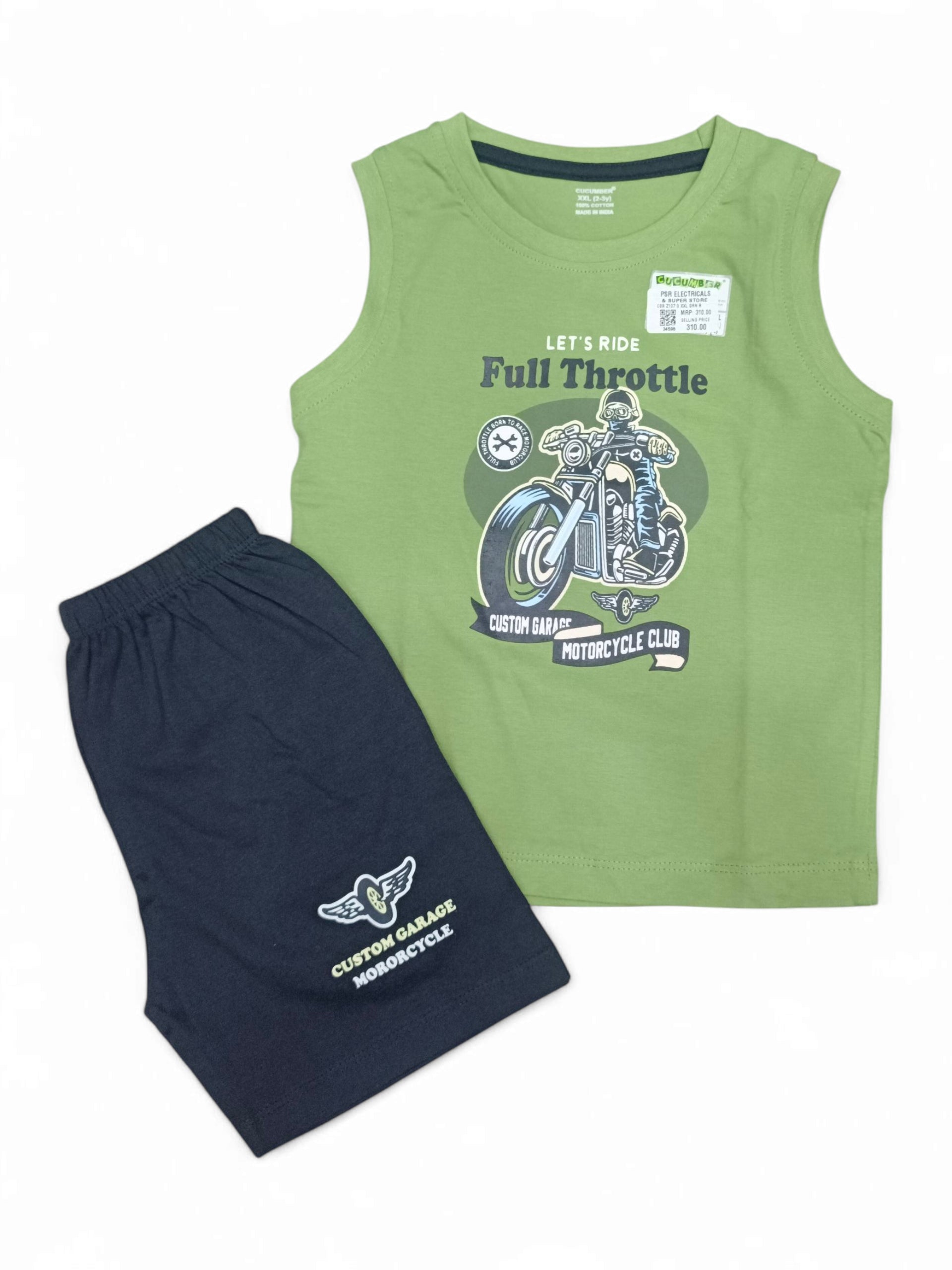 CBR Z107 G XXL GRN ROUND NECK SUIT