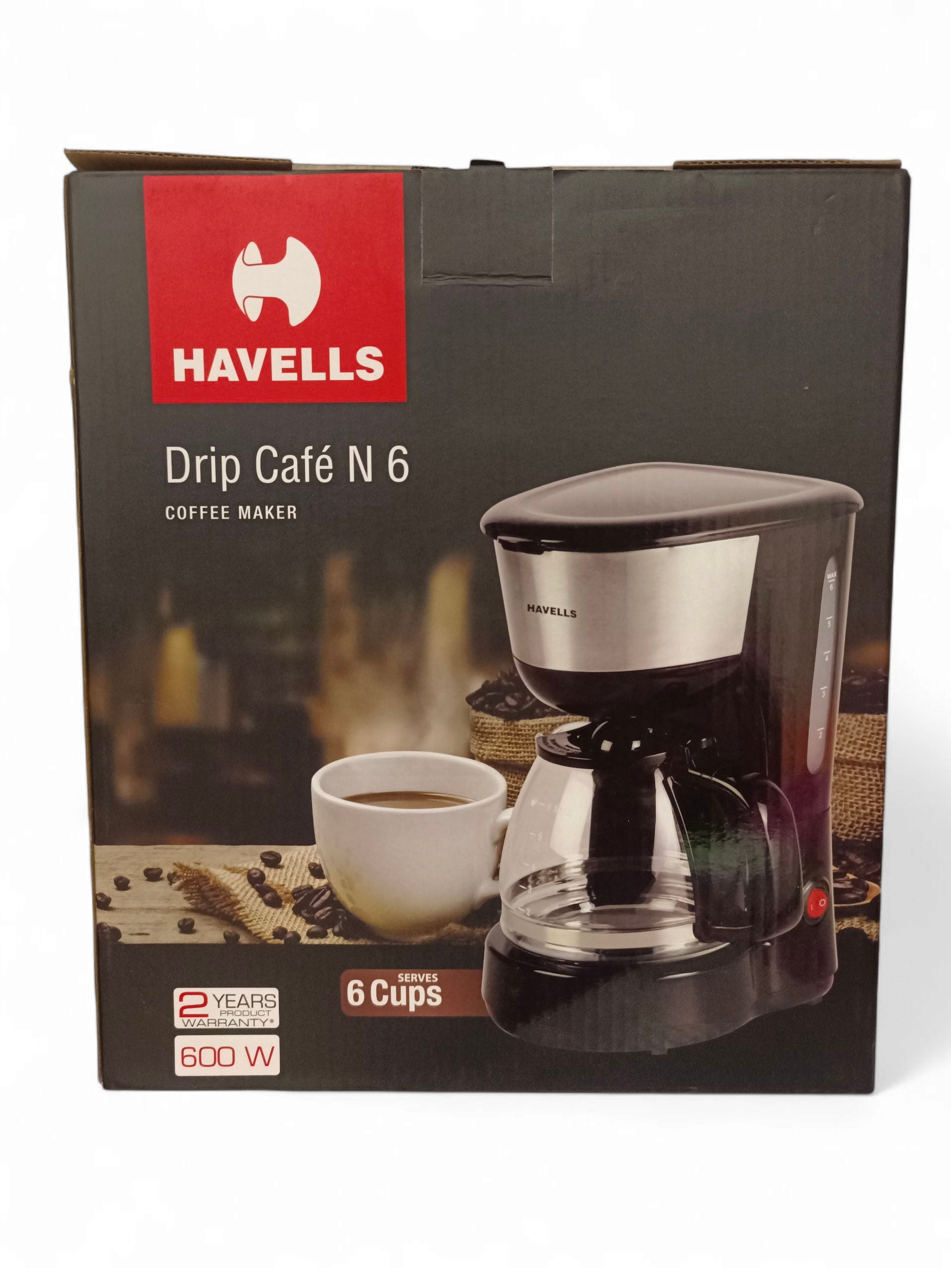 HV DRIP CAFE-N 6 COFFEE MAKER BLK 600W