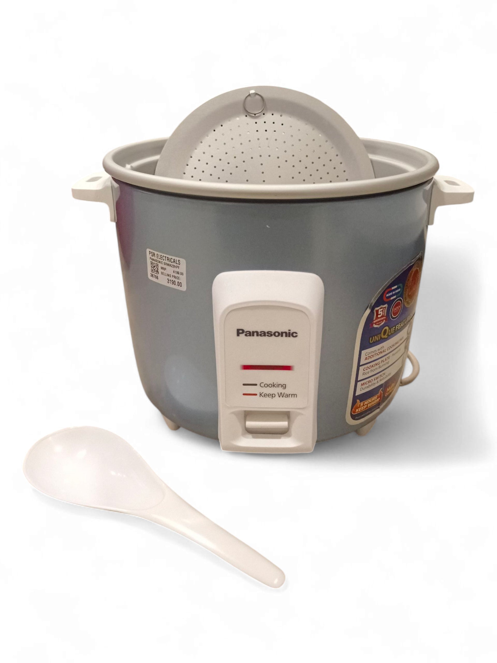 PANASONIC SRWA22HPF 2.2LTR RICE COOKER