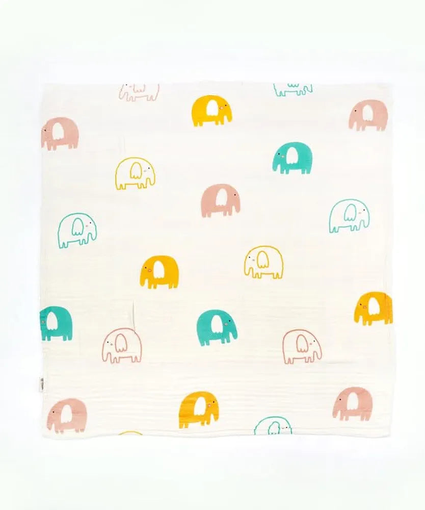 DT BAMBOO 4 LAYER BABY TOWEL 75X75CM