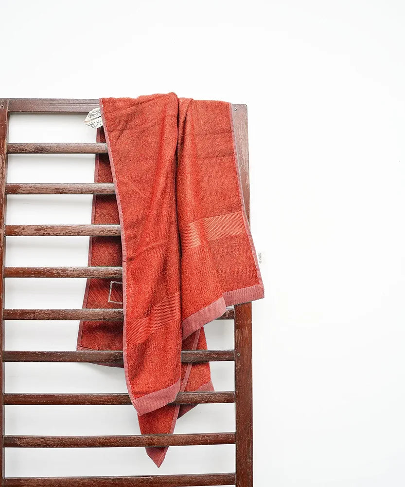 DT BANANA TERRY ORNG BATH TOWEL60X120CM