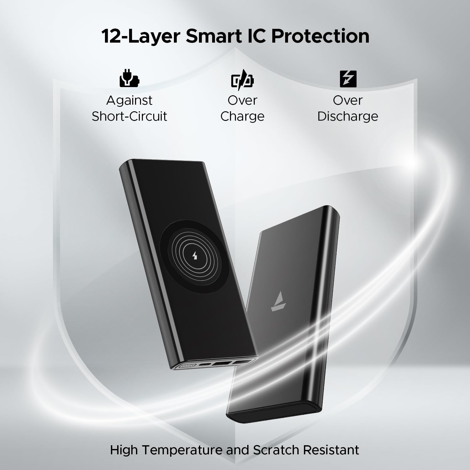 BOAT PB310 POWER BANK WIRELESS PRO CARBON B