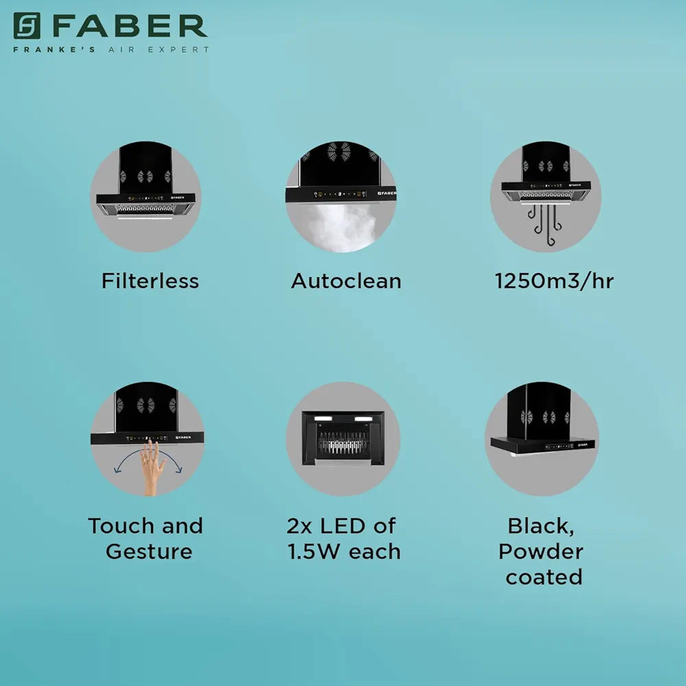 FABER CHIMNEY  BONITO HC SC FL BK60 (3D IND)