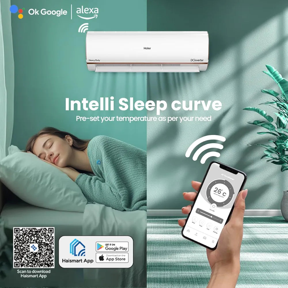 HAIER AC 1.0TON INV 4STAR HS/13K-PYSC4BN
