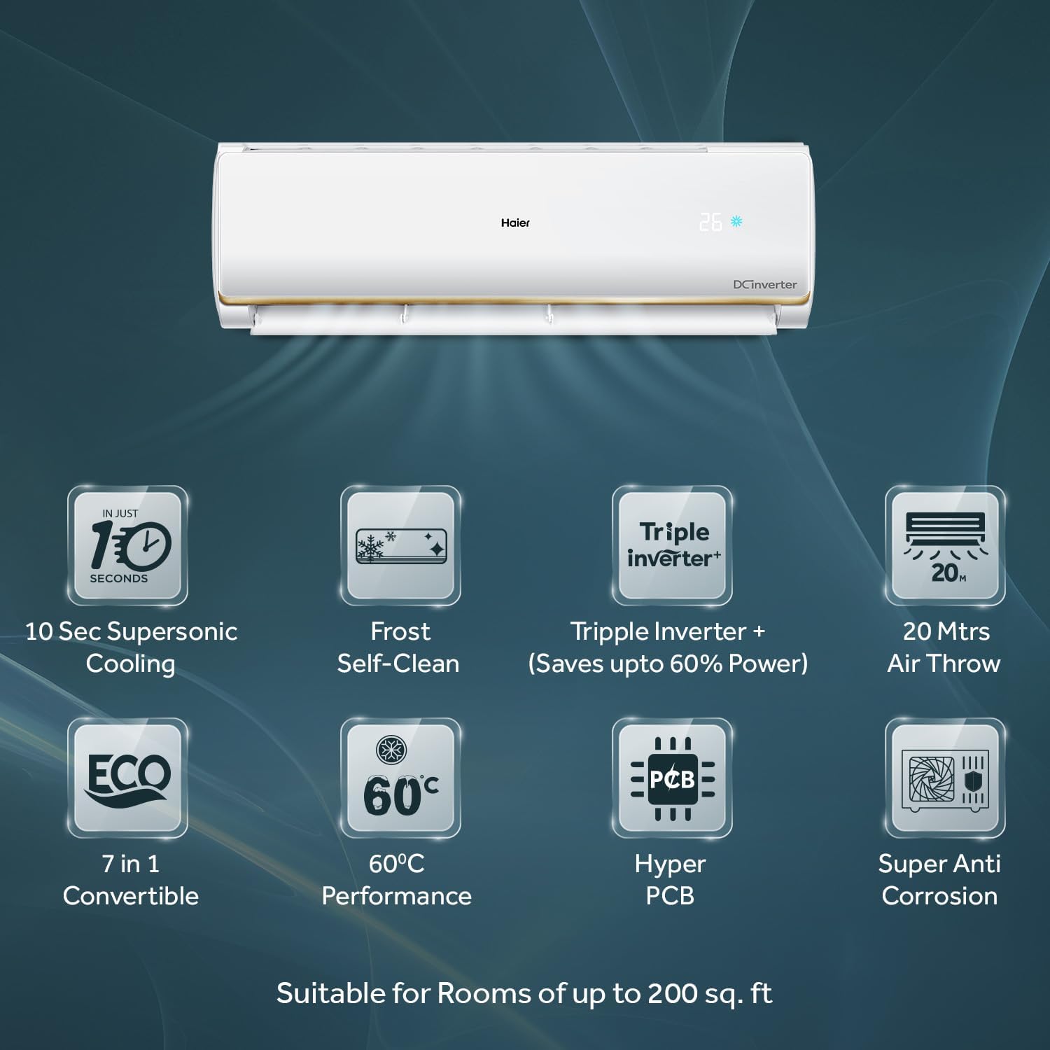 HAIER AC 1.5TON INV 4-STAR HS/18C -TQG4BN