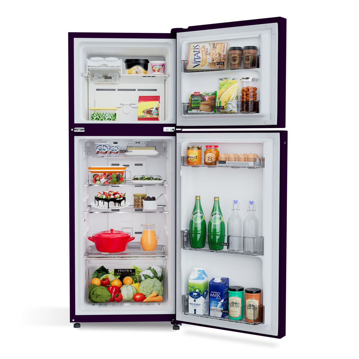 WPL FRIDGE -22076-NEO 258LH CLS PLS W/PEONY 2S