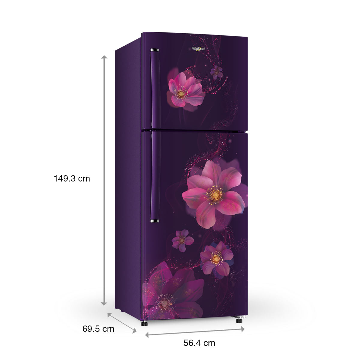 WPL FRIDGE -22076-NEO 258LH CLS PLS W/PEONY 2S