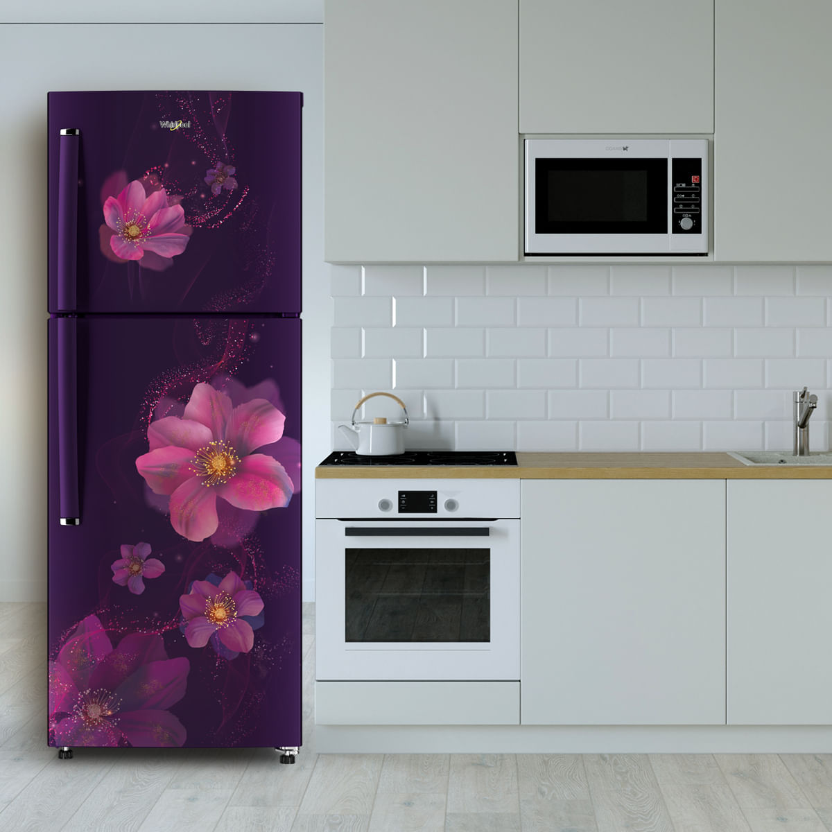 WPL FRIDGE -22076-NEO 258LH CLS PLS W/PEONY 2S