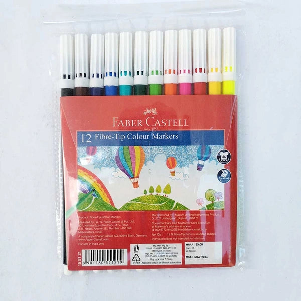 FC FIBER TIP 12NO COL PEN