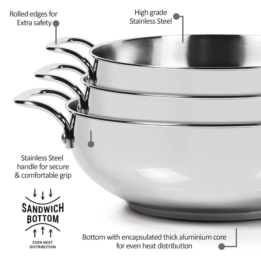 MILTON KADHAI 28CM LID- NONSTICK