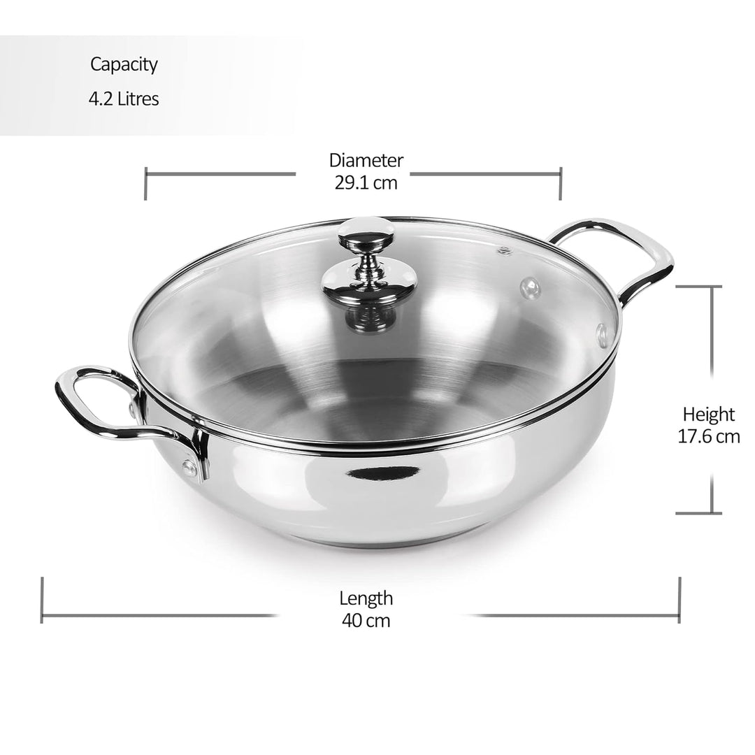 MILTON KADHAI 28CM LID- NONSTICK