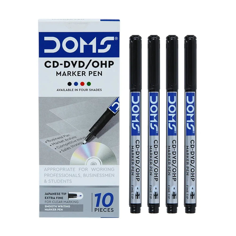 DOMS 7662 CD/DVD BLK MARKER