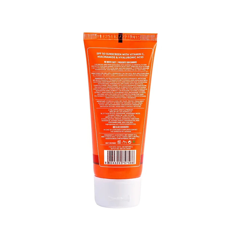 SP 50G SPF50 V C NIACIN SUNSCREEN