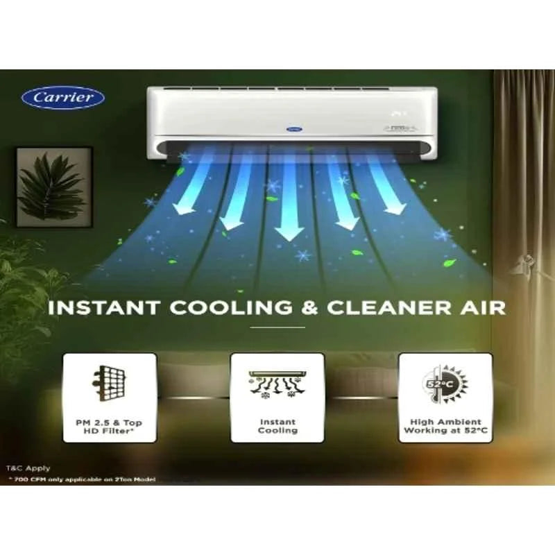 CARRIER AC 1.5TON 3STAR INDUS FX R32 SPILT