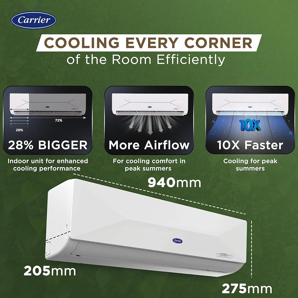 CARRIER AC 1.5TON INV 3STAR XCEL EDGE FXI