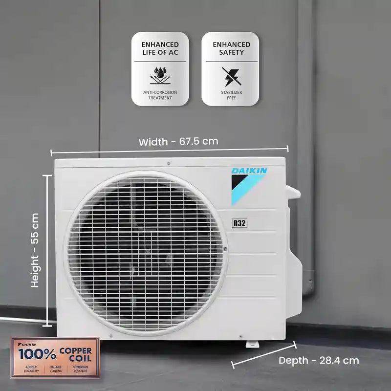 DAIKIN AC 1.0TON 3STAR-FTL30UV16