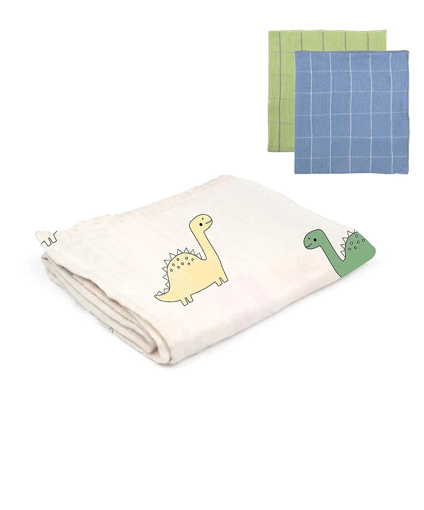DT BAMBOO 4 LAYER BABY TOWEL 75X75CM