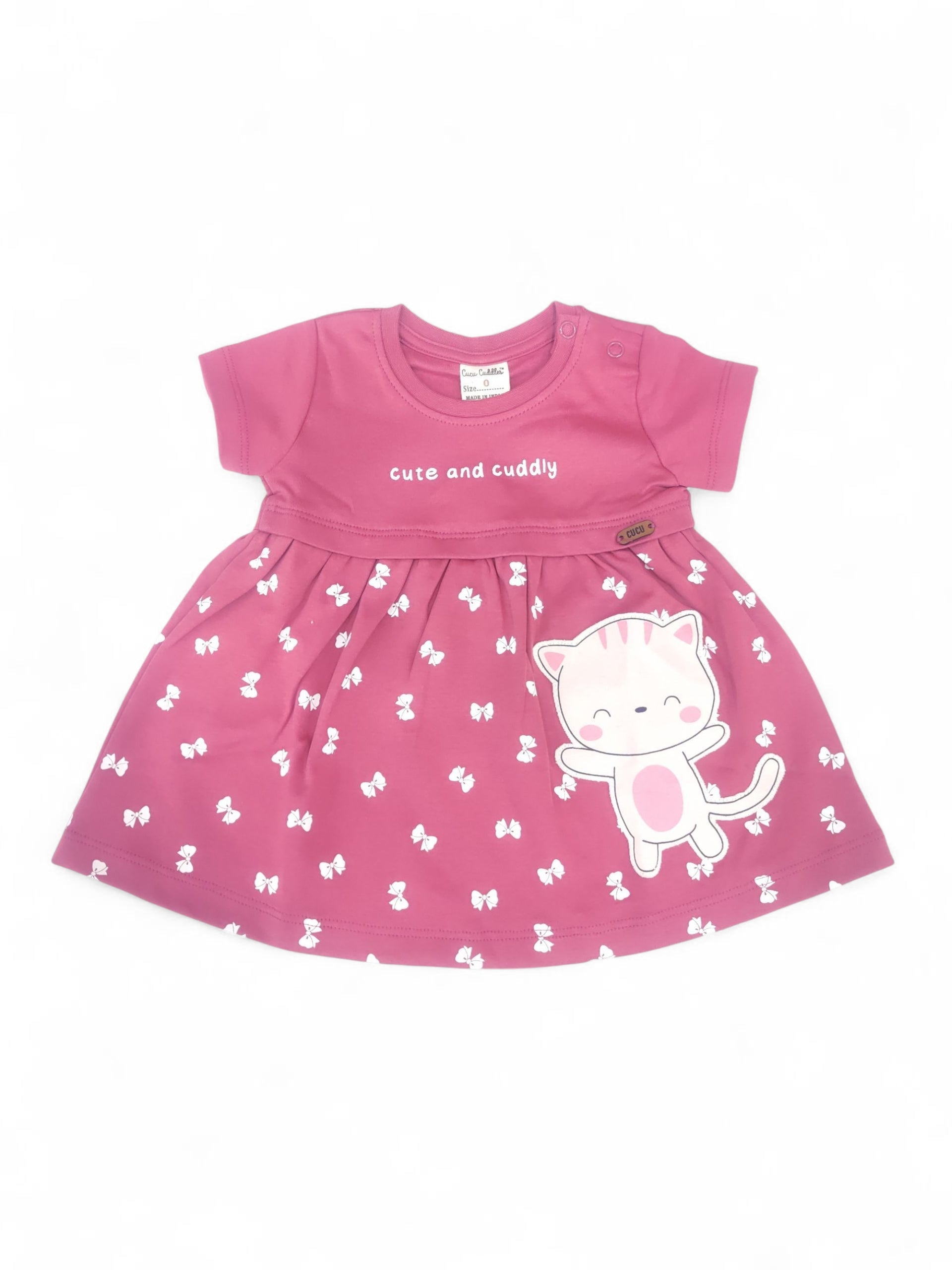 CBR Z 3022A NB GIRLS S/L FROCK