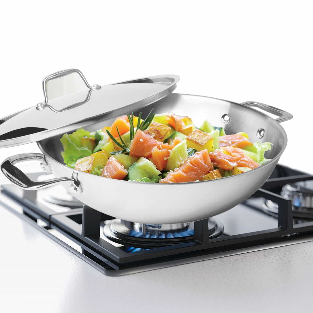 MILTON KADHAI 20CM LID TRIPLY NONSTICK