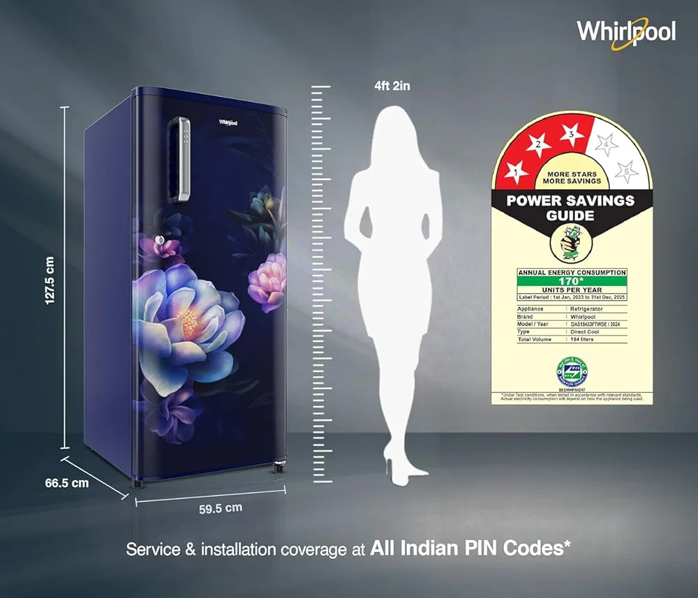 WPL FRIDGE -73217-205L IMPC PRM S/SERENA