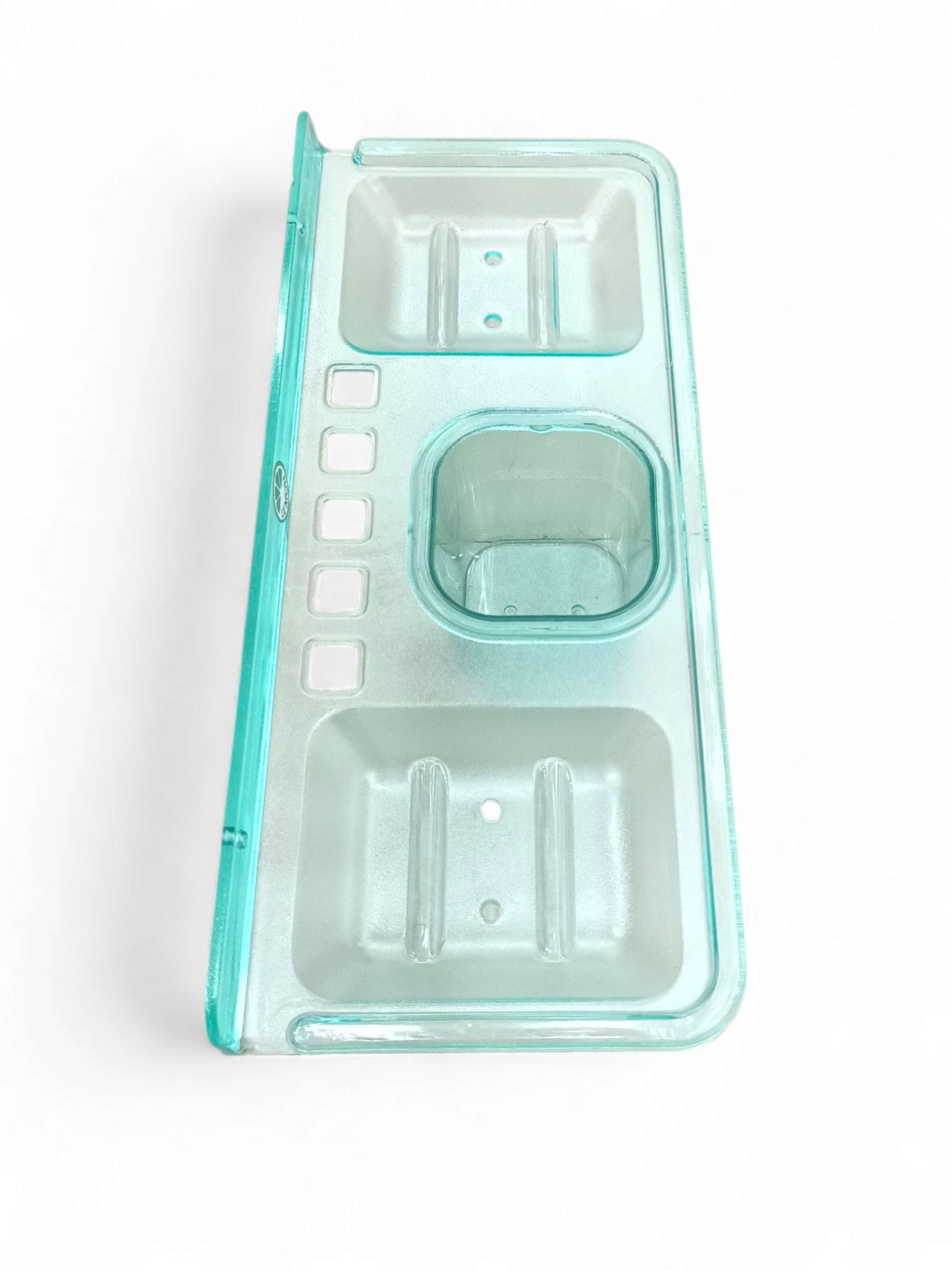 ABS GR SOAP DISH-TUMBLER 4IN1