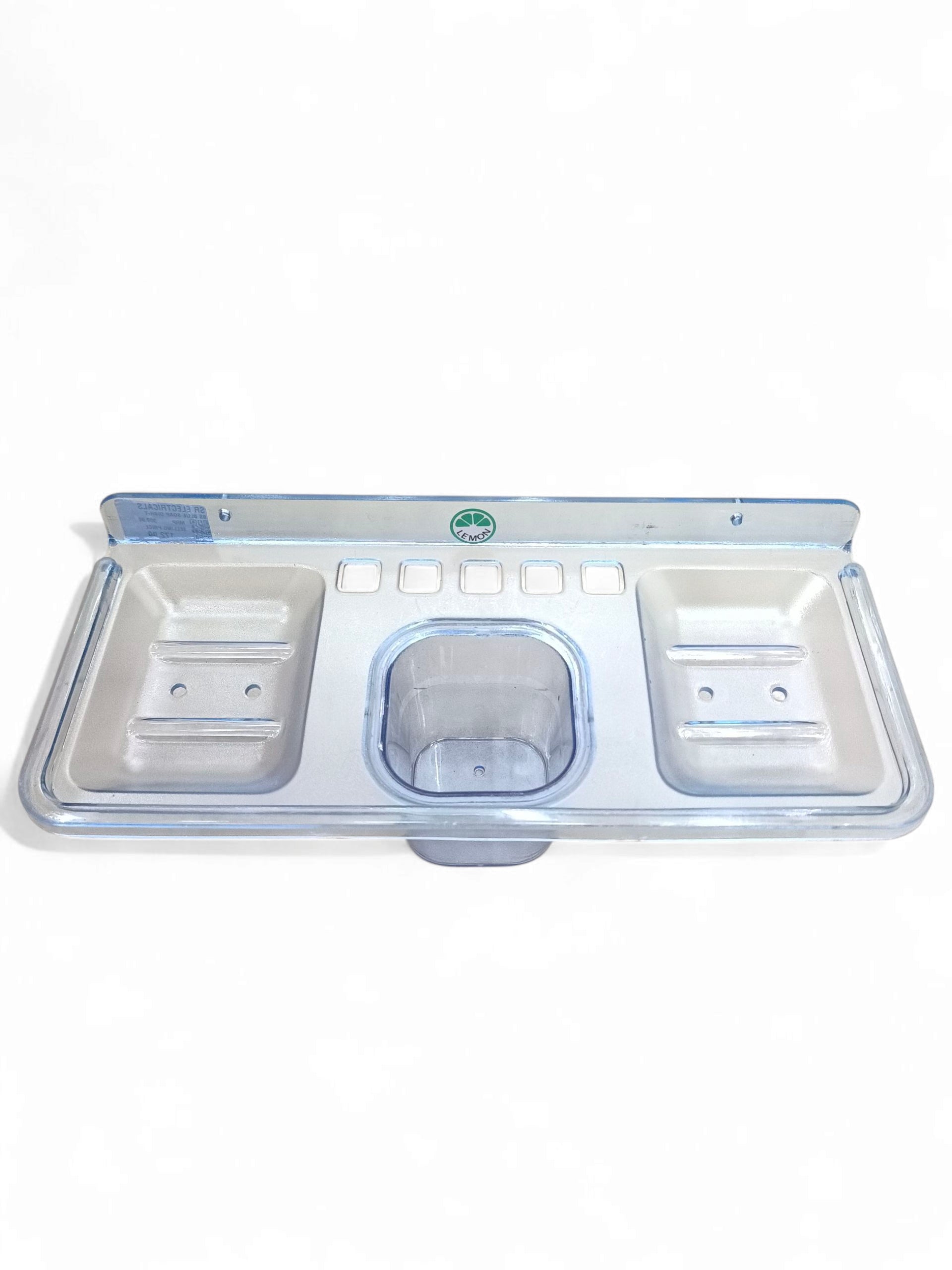 ABS BLUE SOAP DISH-TUMBLER 4IN1