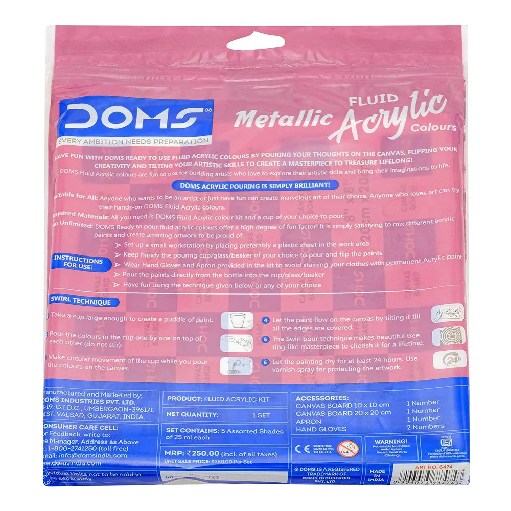DOMS 8474 METALLIC ACRYLIC COL